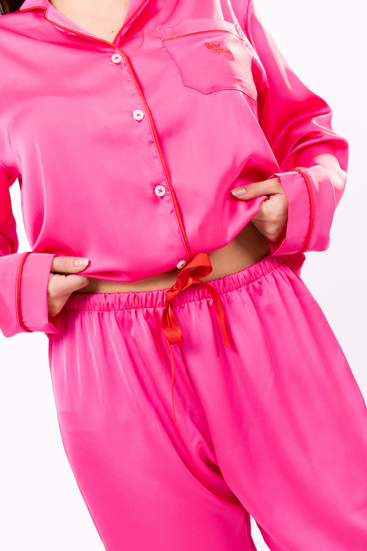 PIJAMA SEDA - SÉFORA FUCSIA