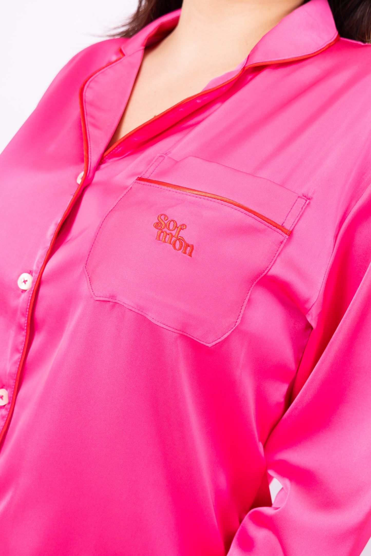 PIJAMA SEDA - SÉFORA FUCSIA