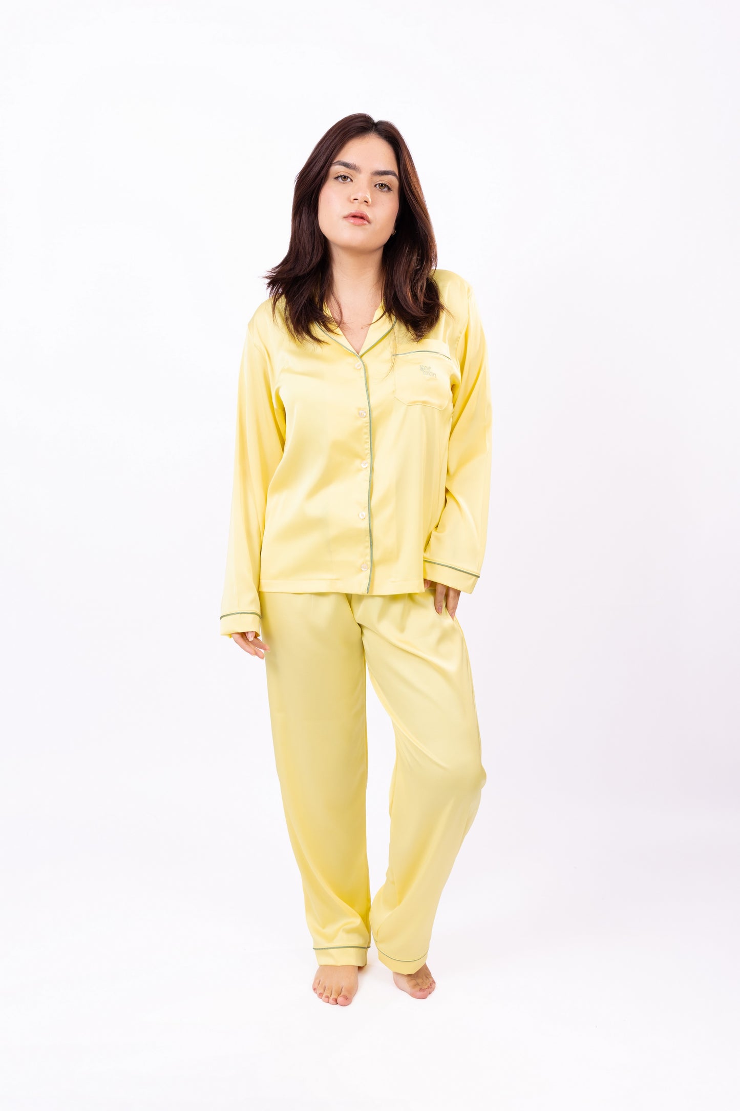 PIJAMA SEDA - SÉFORA AMARILLO