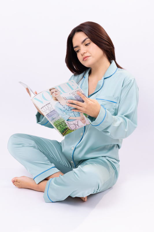 PIJAMA SEDA - SÉFORA VERDE