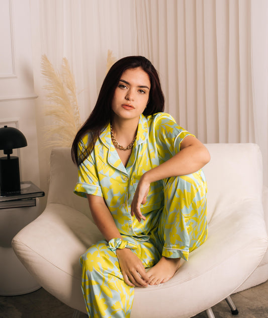 PIJAMA SEDA - ROSA