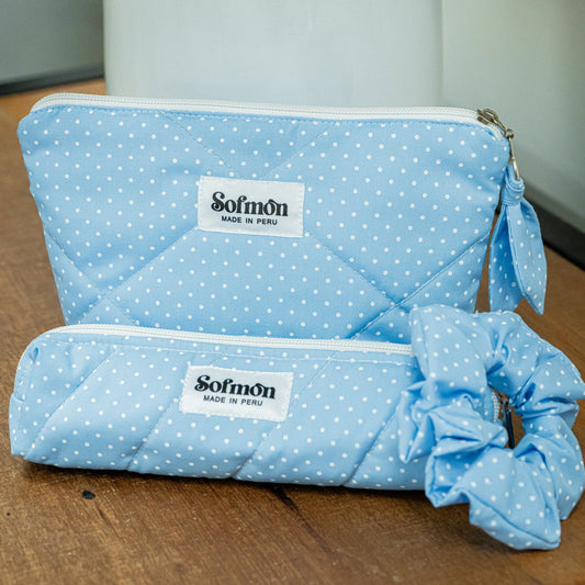 SET BABY BLUE - 1 NECESER + 1 CARTUCHERA + 1 COLET