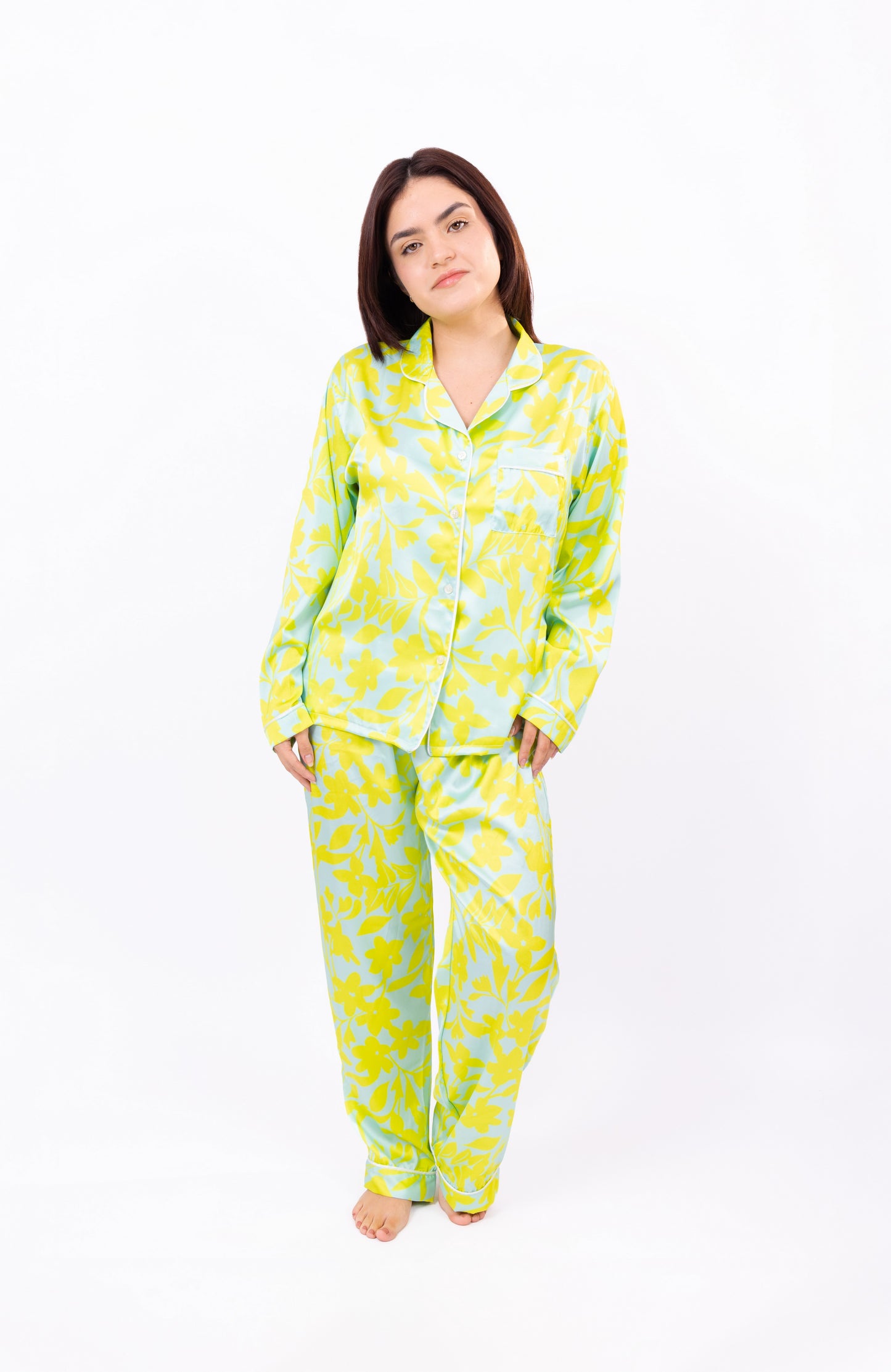 PIJAMA SEDA - ROSA